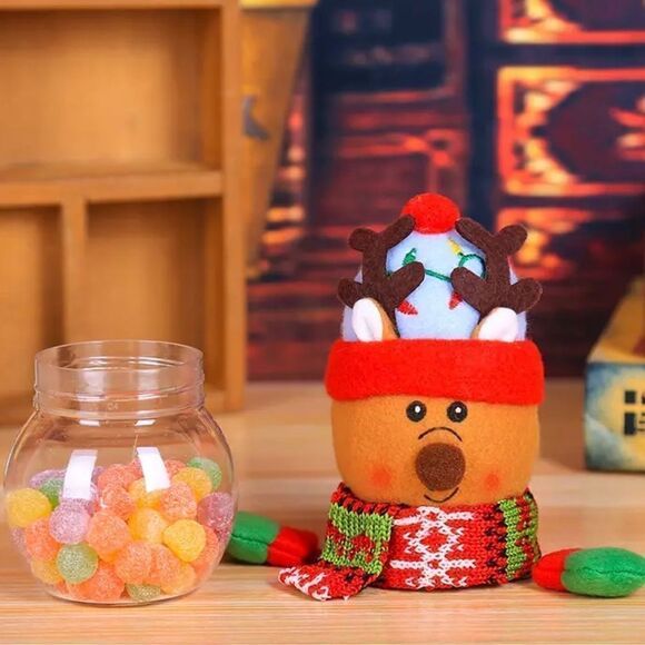 423 - MOOSE CHRISTMAS CANDY JAR - Picture 3 of 3